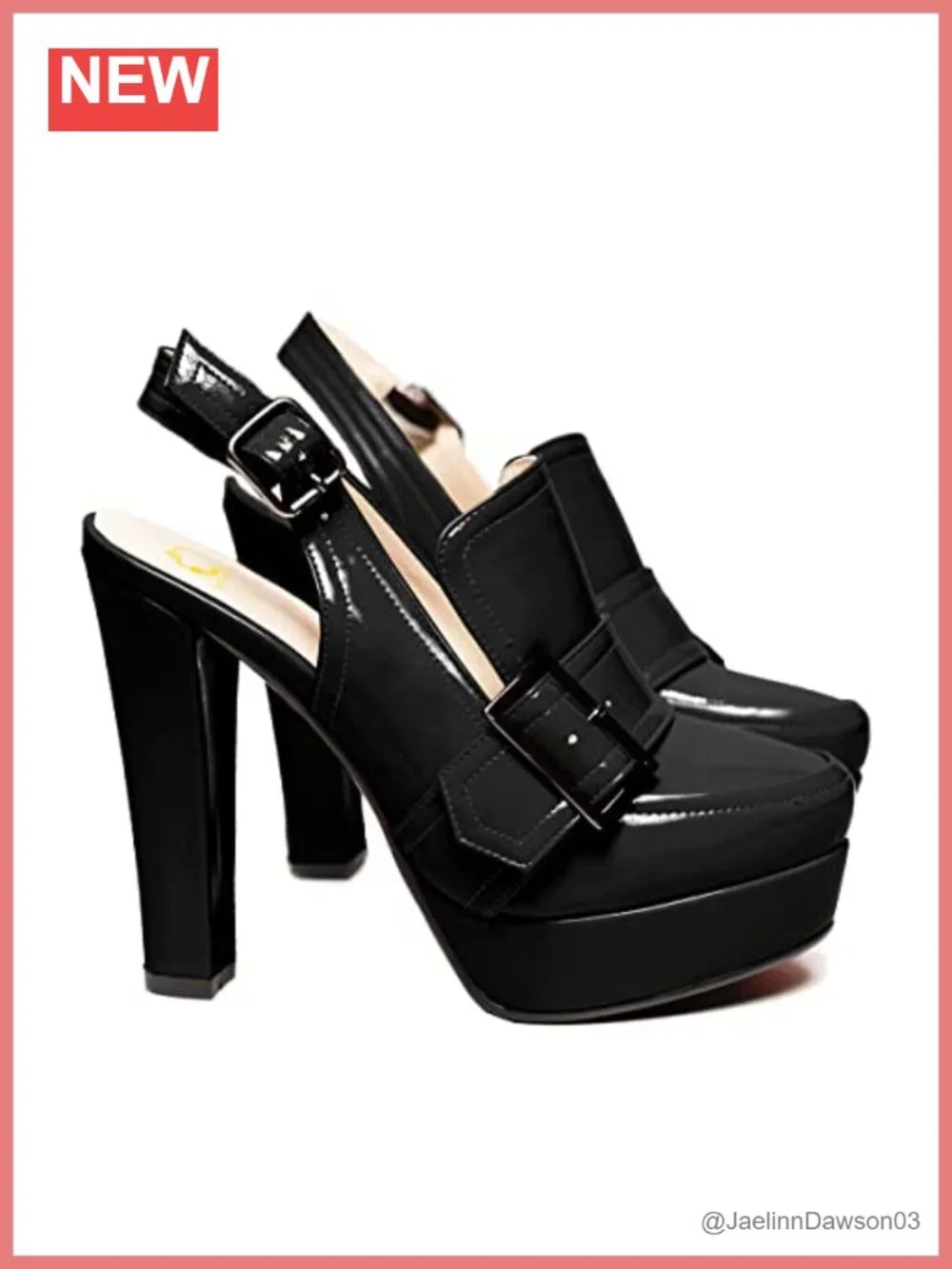 Vintage Chunky Platform Loafers Ankle Strap Block Heel Pumps Women's Shoes